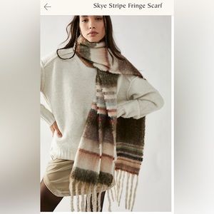 Gorgeous free people “Skye Stripe Fringe Scarf”. - like NEW